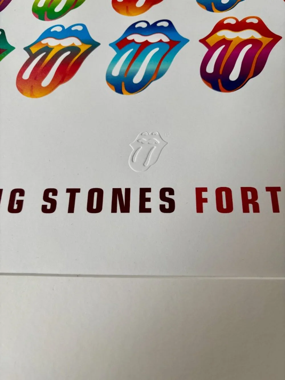 Rare Rolling Stones Forty Licks Limited Edition Numbered + Matted Poster